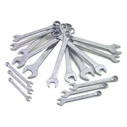 Set chiavi combinate poligonali 42/S17 17 pz Cromo satinato 000420065