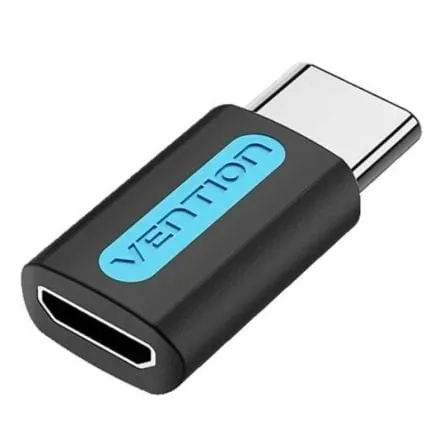 Adattatore Vention CDXB0 da USB-C maschio a Micro USB femmina, nichel nero