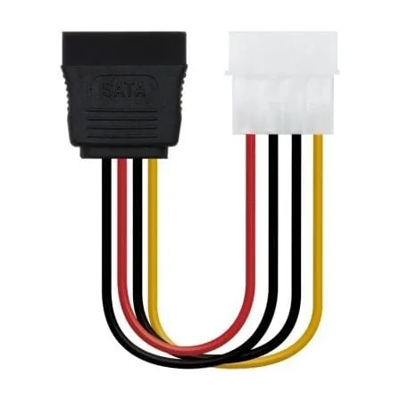 Cavo di alimentazione SATA RoHS Nanocable 10.19.0205-OEM Molex 4 pin a SATA 16 cm