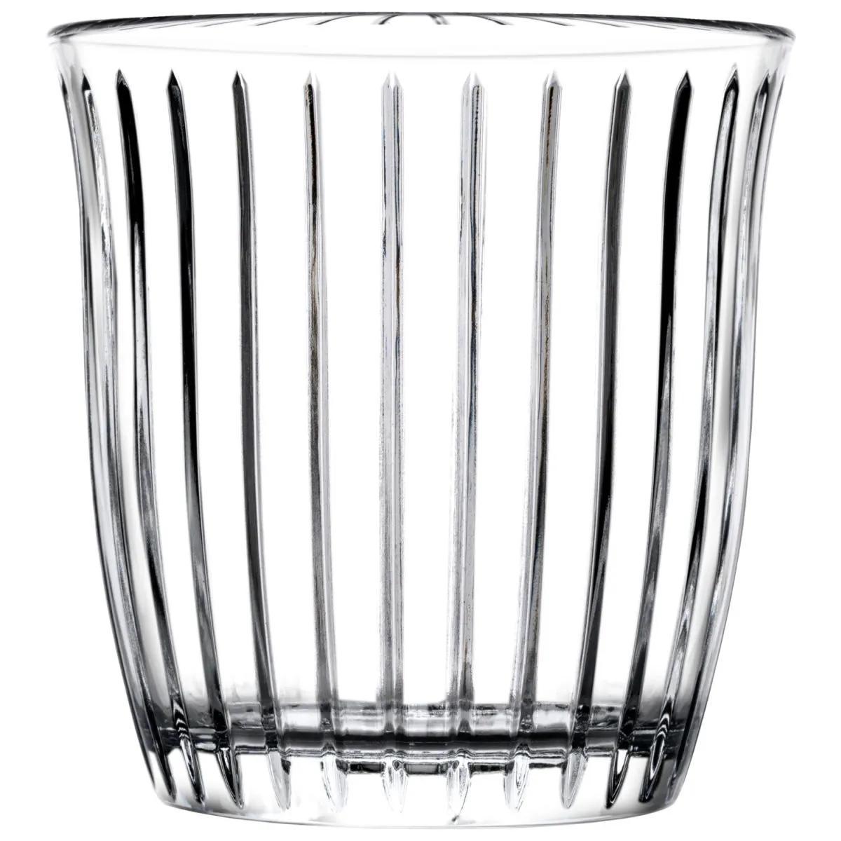 4x Pasabahçe Bicchiere acqua Joy in vetro rigato; 360 ml, 9.35x9.6 cm (ØxH); trasparente; 4 pz. / Pacco