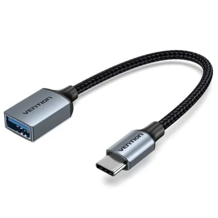 Cavo Vention CCXHB da USB-C a USB-A femmina 5 Gbps grigio nichel da 15 cm
