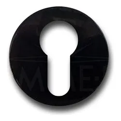 Bocchetta foro chiave Yale (50mm) MINNY Nero 88948635005