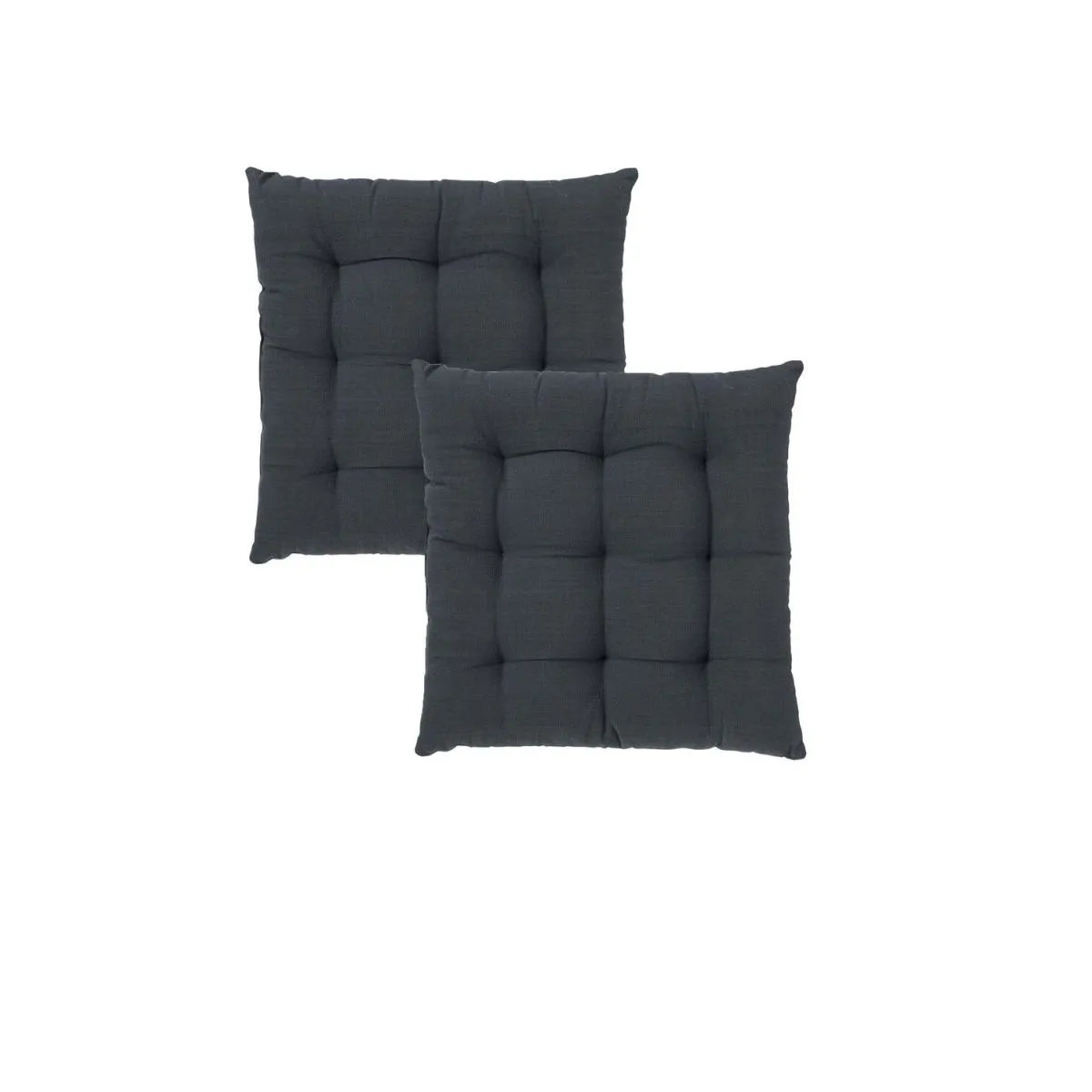 2x Svanefors Cuscino per sedia Louie 2P quadrato; 40x40 cm (LxL); grigio; tinta unita; 2 pz. / Pacco