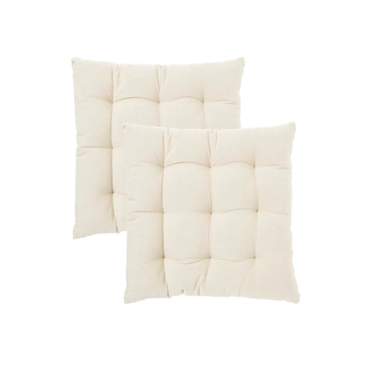 2x Svanefors Cuscino per sedia Louie 2P quadrato; 40x40 cm (LxL); beige; tinta unita; 2 pz. / Pacco