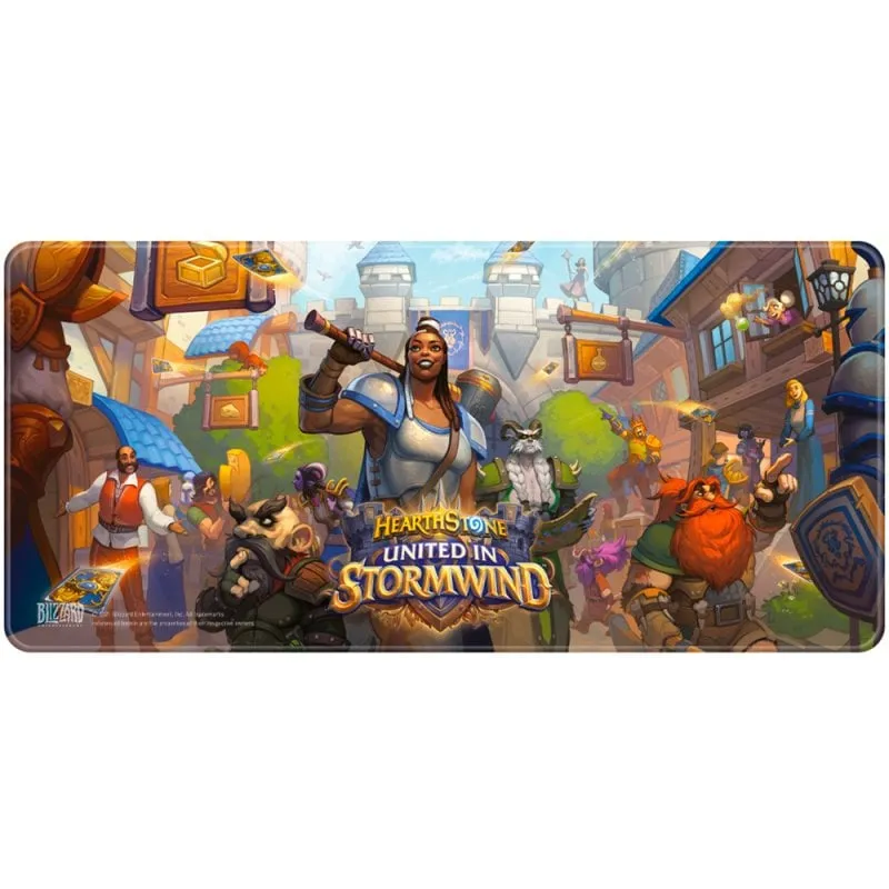 Tappetino per mouse Hearthstone Stormwind, in tessuto Speed, gomma antiscivolo, bordi cuciti.