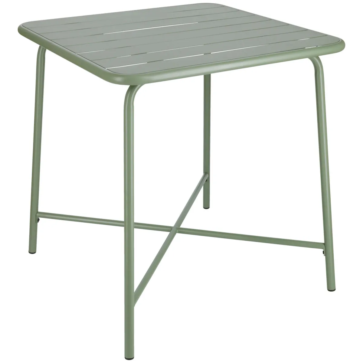 PULSIVA Tavolo da esterno Sentra quadrato; 70x70x76 cm (LxLxH); verde; quadrata