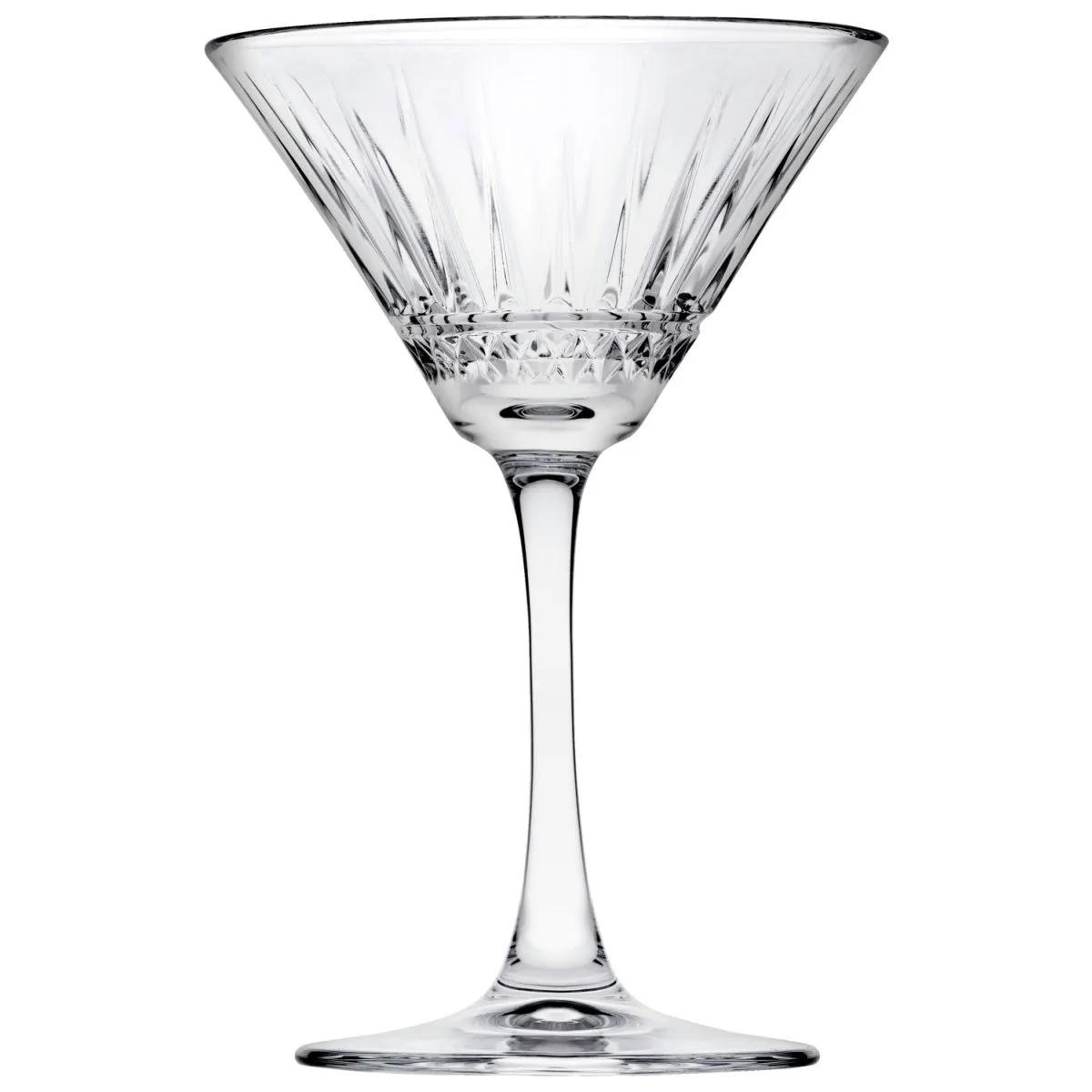 6x Pasabahçe Bicchiere martini Elysia con decoro in rilievo; 220 ml, 11.6x17.2 cm (ØxH); trasparente; 6 pz. / Pacco