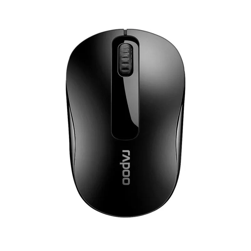 Mouse wireless Rapoo 1000 DPI compatto ed ergonomico, durata della batteria di 12 mesi