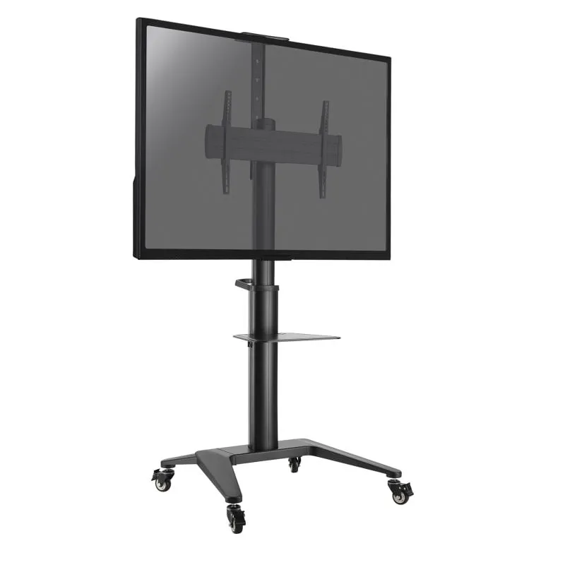Kimex 030-1202 Supporto mobile per schermi da 37-70", altezza regolabile, 70 kg, ruote, nero