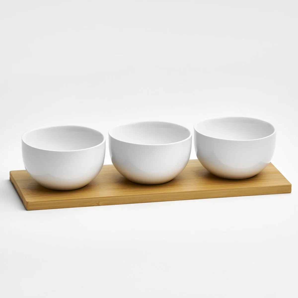 van Well Snackschalen-Set 4 tlg eckig; 29x10x6x5 cm (LxLxØxH); bianco; rettangolare; 1 set / Pacco