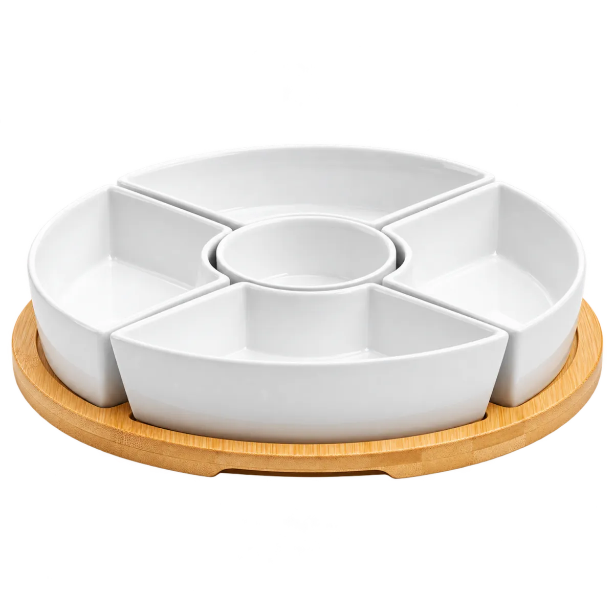 van Well Snackschalen-Set 6 tlg. rund; 26x26x26x5 cm (LxLxØxH); bianco; rotonda; 1 set / Pacco