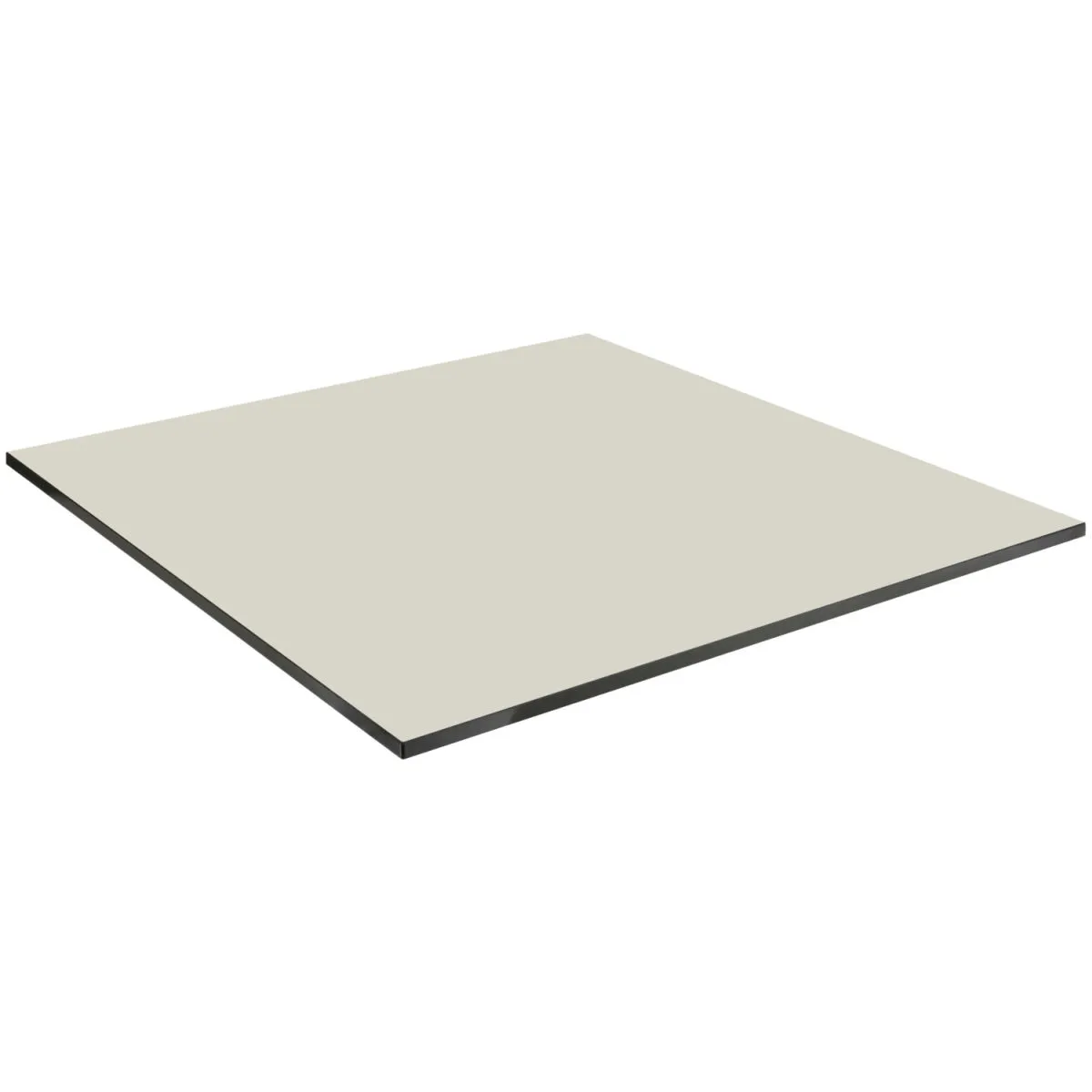 VEGA Piano tavolo da esterno in HPL Compa quadrato; 60x60 cm (LxL); beige; quadrata