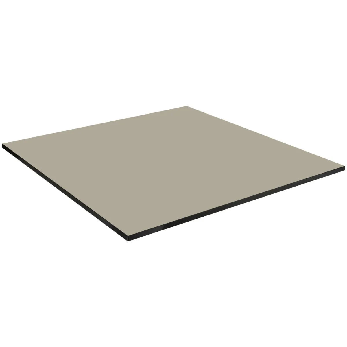 VEGA Piano tavolo da esterno in HPL Compa quadrato; 60x60 cm (LxL); tortora; quadrata