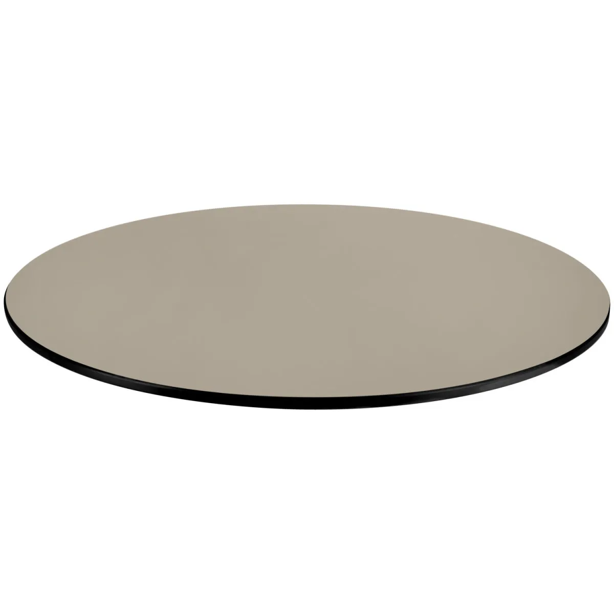 VEGA Piano tavolo da esterno in HPL Compa rotondo; 77 cm (Ø); tortora; rotonda