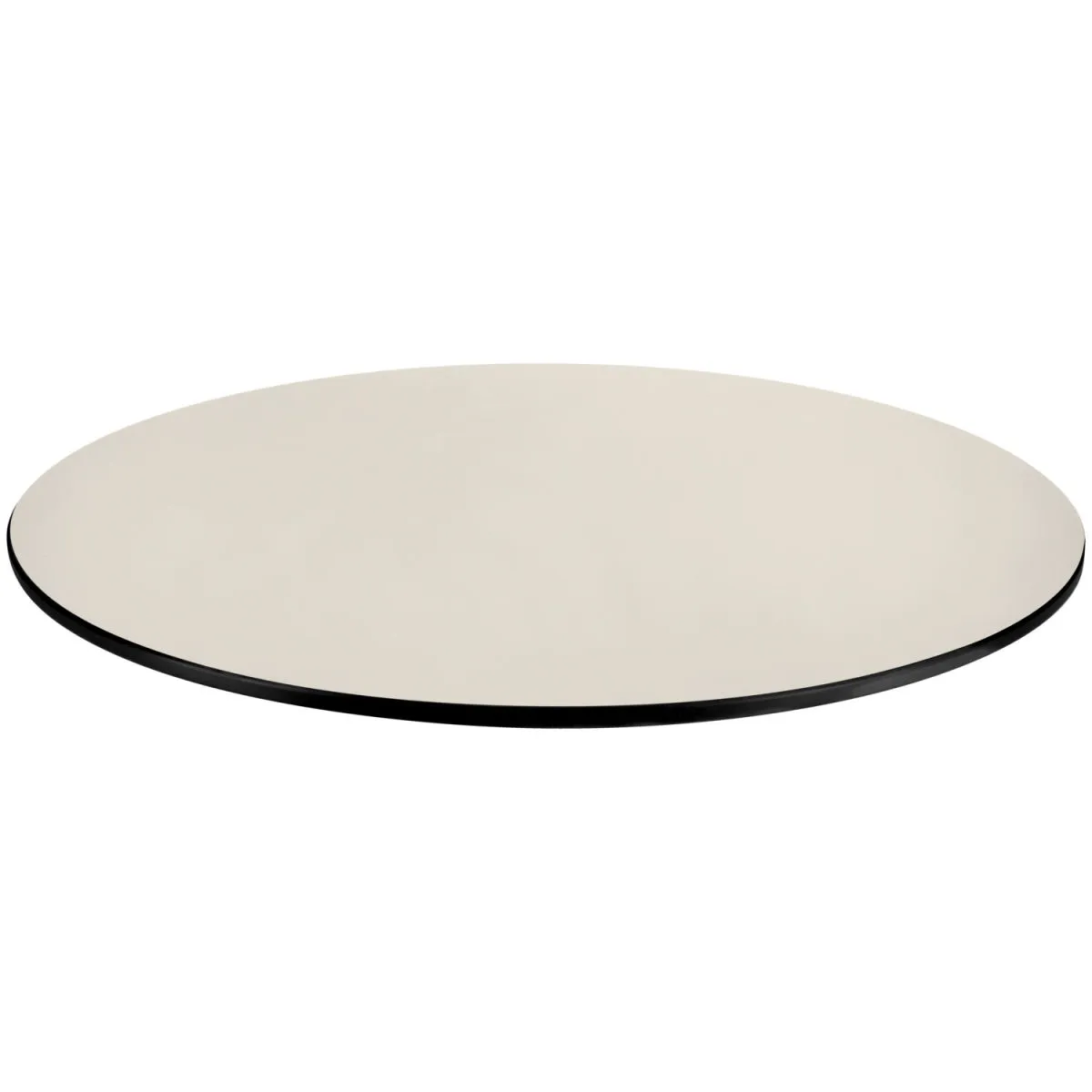 VEGA Piano tavolo da esterno in HPL Compa rotondo; 77 cm (Ø); beige; rotonda