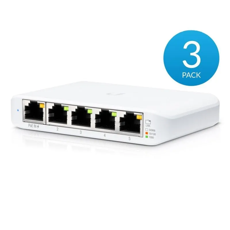 Ubiquiti Unifi Flex Mini 5 porte 10/100/1000 Mbps Poe Switch bianco (usw-flex-mini-3)