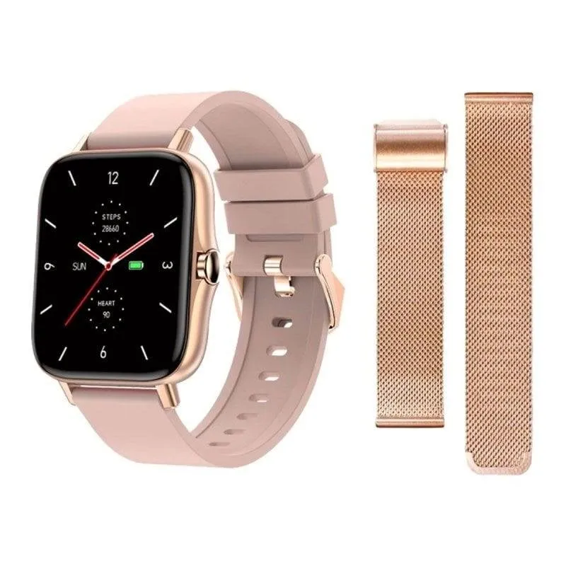 Maxcom FW55 Aurum Pro Bluetooth 44mm Display HD 1.7" Oro Rosa IP67 SpO2 Cardio Sonno