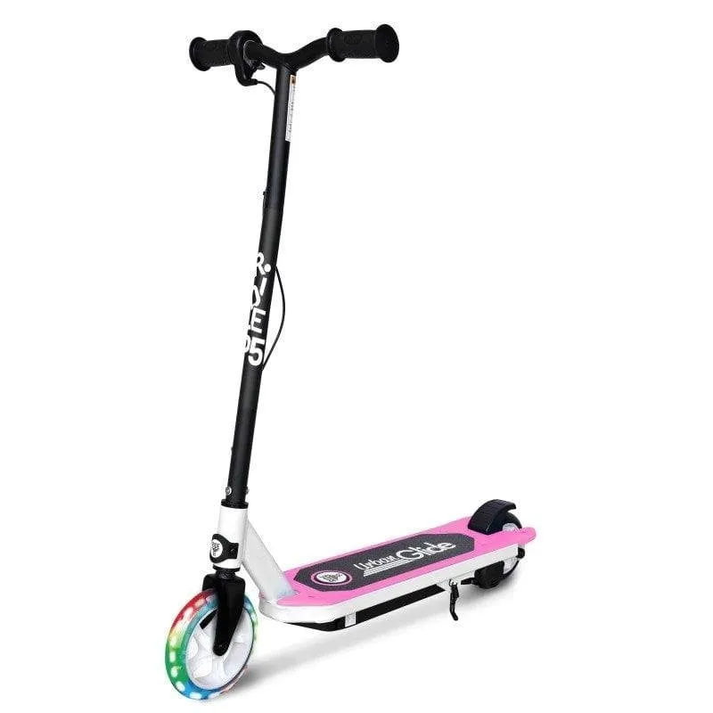 Monopattino elettrico UrbanGlide 30W Autonomia 40min Ruota LED Pieghevole Rosa