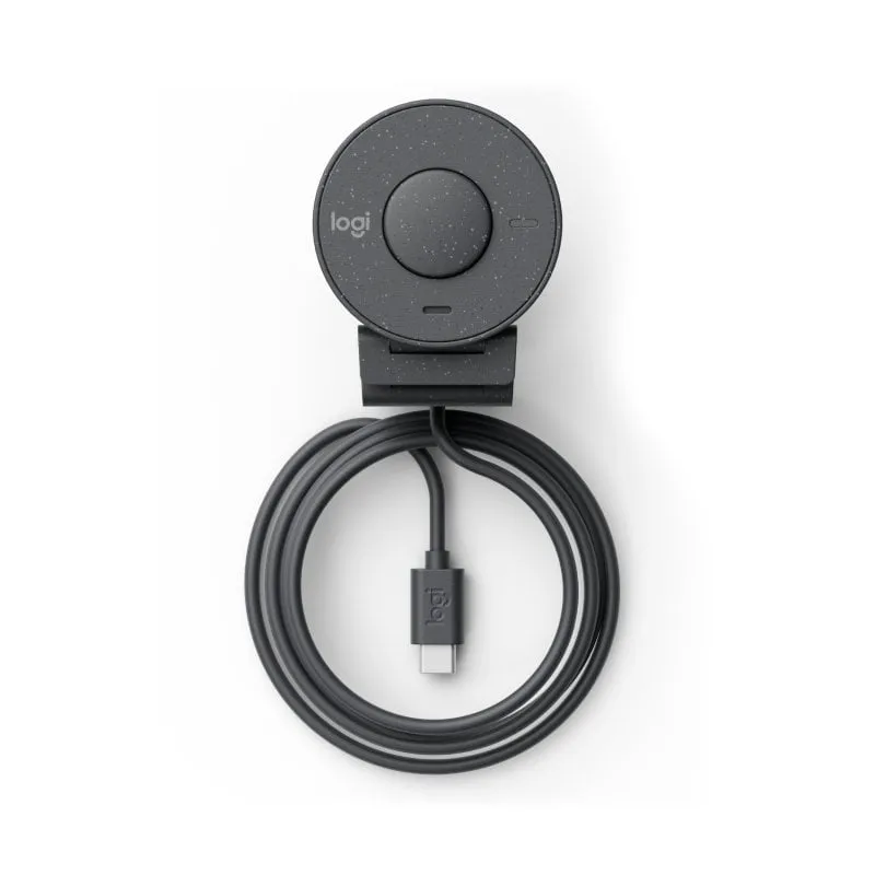 Webcam Logitech Brio 305 Full HD 2MP USB-C con microfono, otturatore per la privacy, grafite