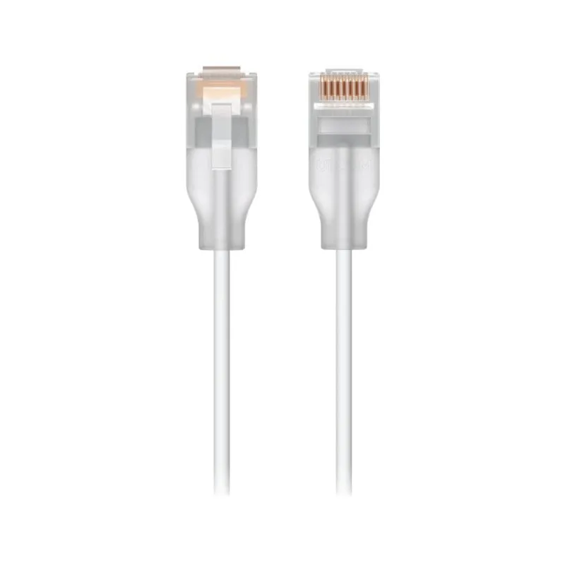 Cavo di rete Ubiquiti UACC-Cable-Patch-EL-0.15M-W-24 Cat6 RJ-45 bianco traslucido da 0,15 m