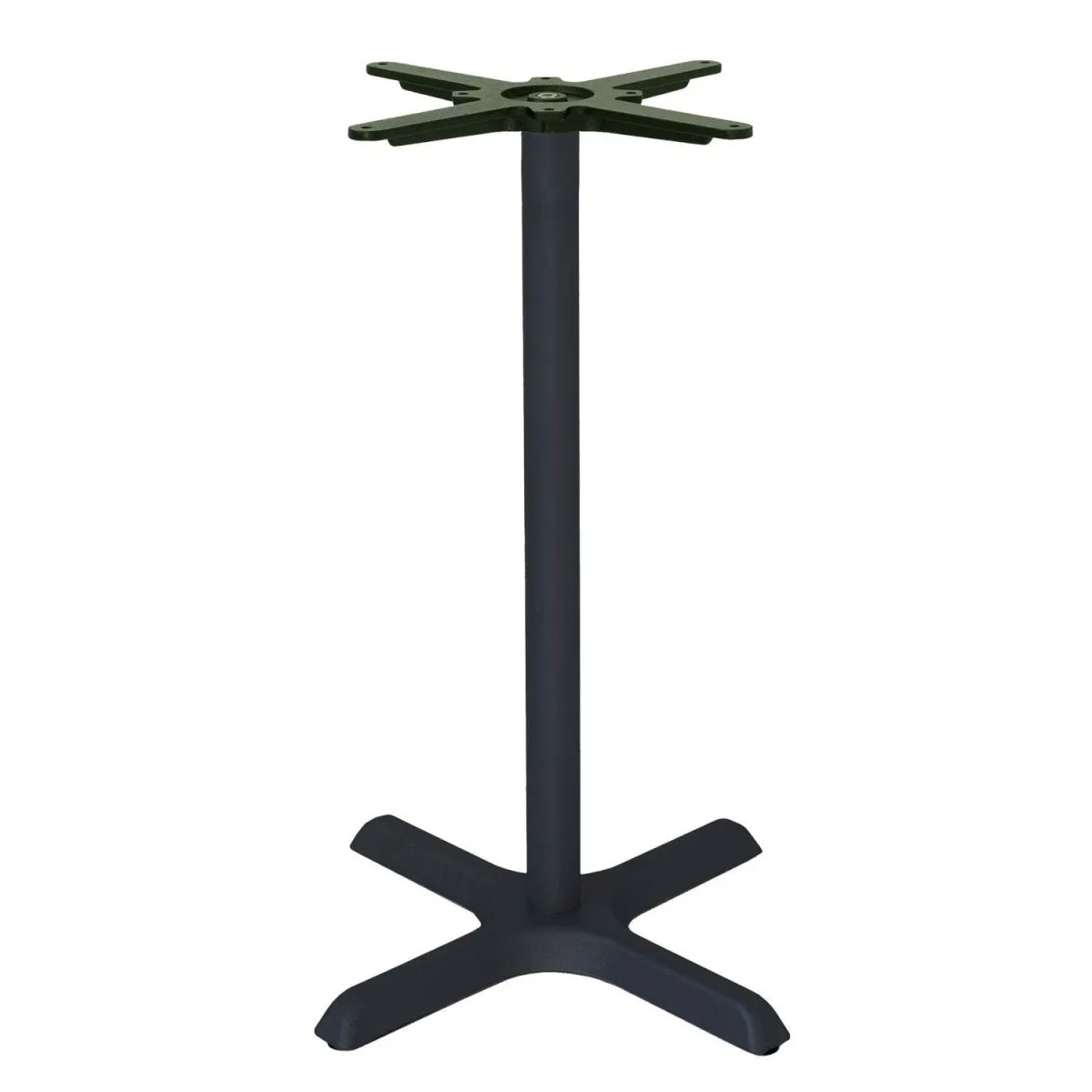 RestooTab Base tavolo alto Dina; 55x55x110 cm (LxLxH); nero