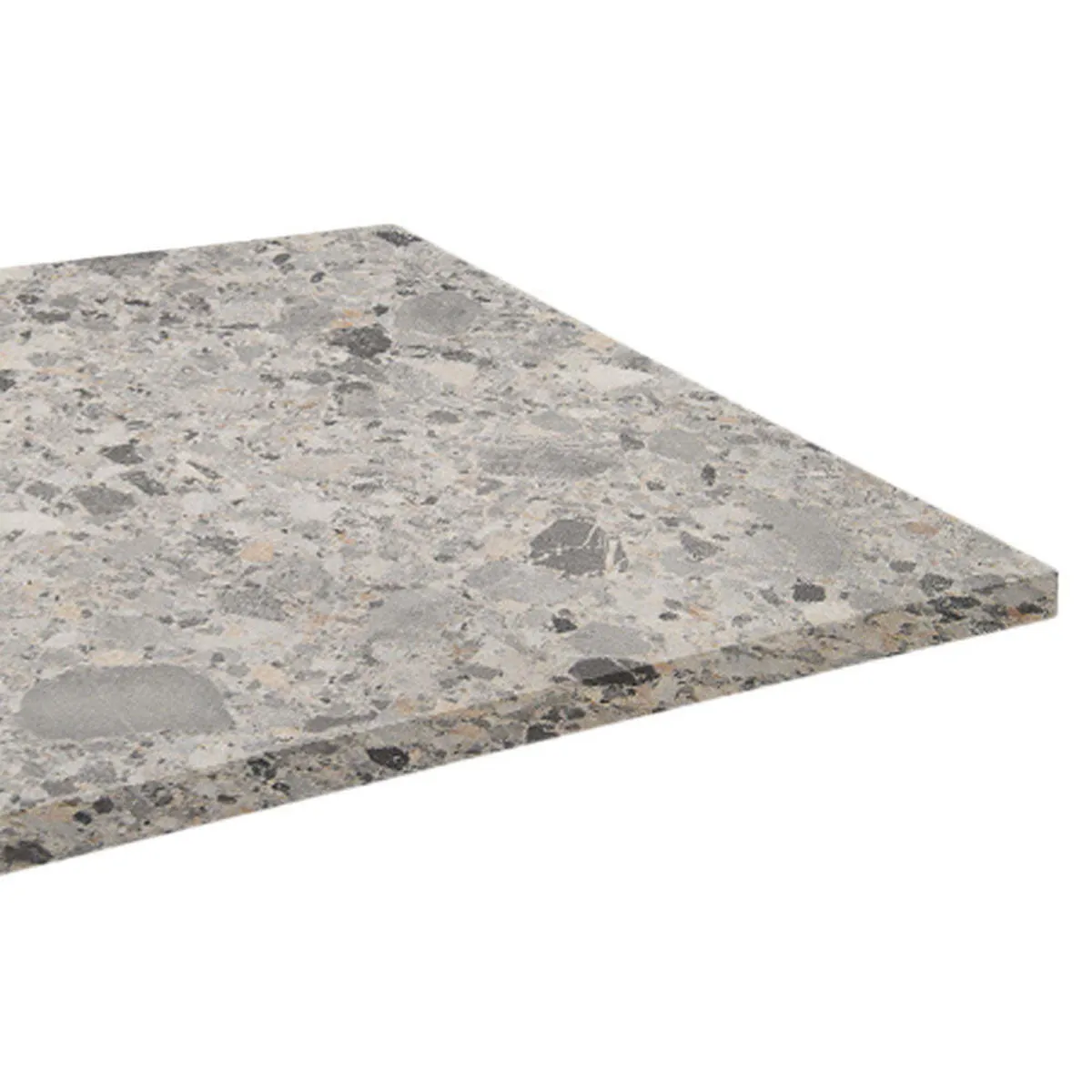 RestooTab Piano tavolo quadrato, decoro Terrazzo; 70x70 cm (LxL); grigio/terazzo; quadrata