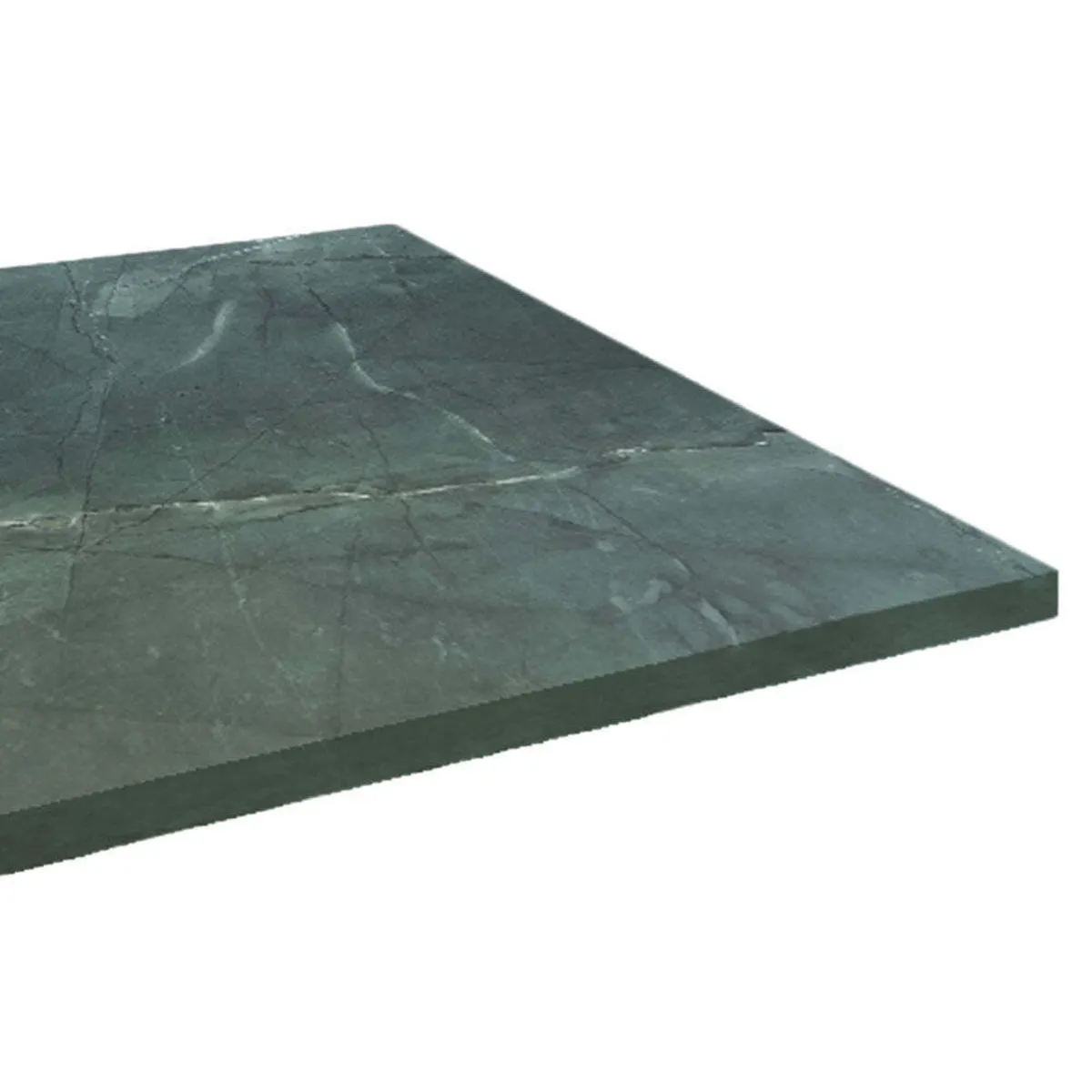 RestooTab Piano tavolo quadrato, decoro in marmo scuro; 60x60 cm (LxL); verde scuro/marmorizzato; quadrata