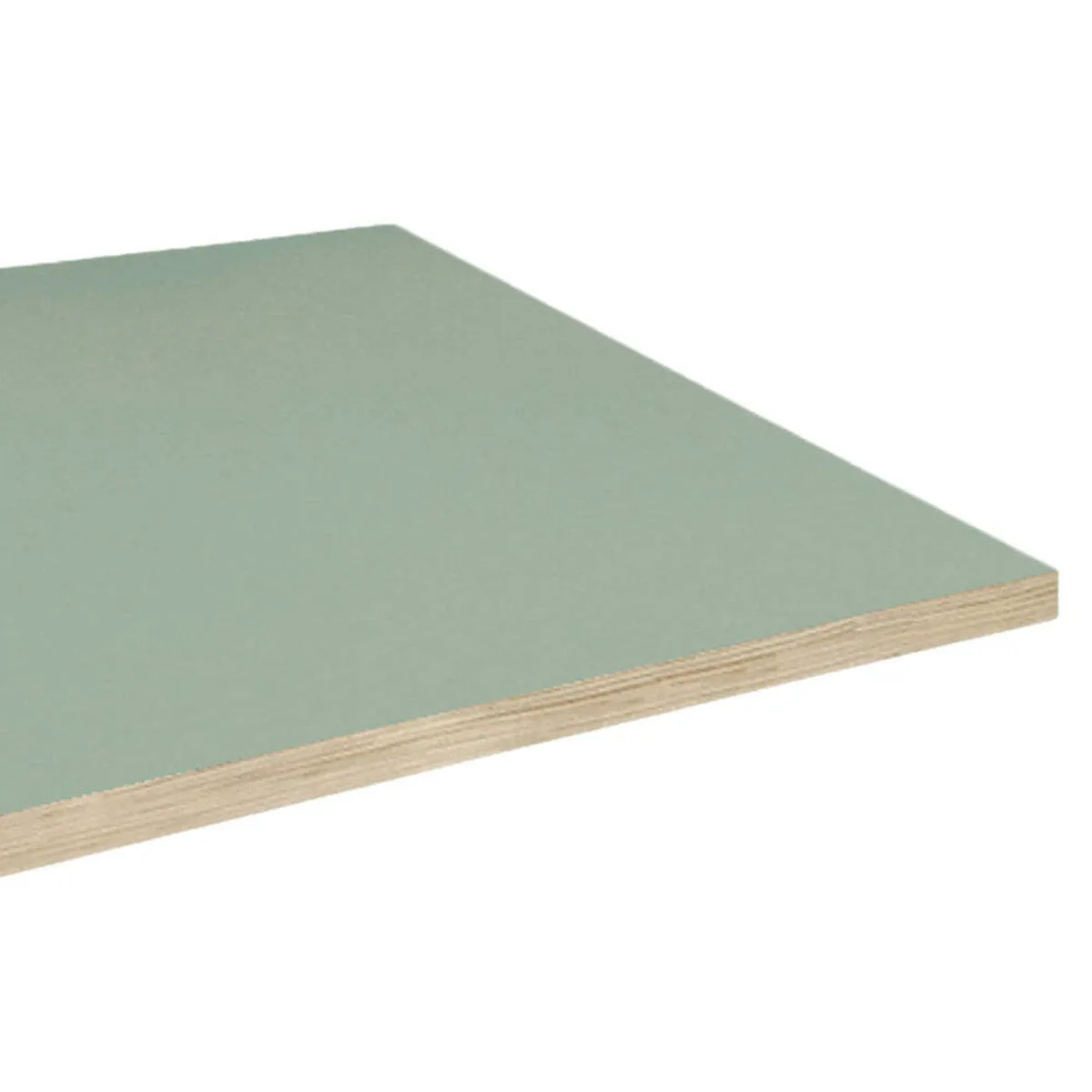 RestooTab Piano tavolo quadrato, bordi effetto legno; 60x60 cm (LxL); verde chiaro; quadrata