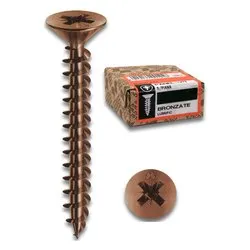 Viti per legno tutto filetto 500 pz (4x25mm) Bronzato PVACZP400250BZC