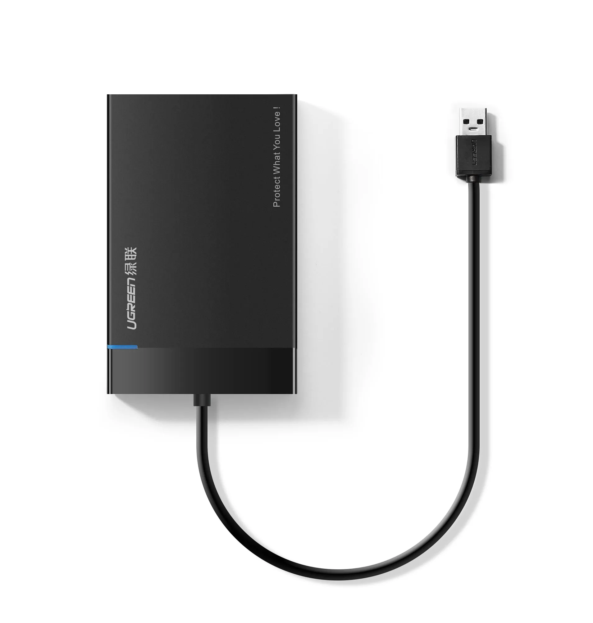 Ugreen 30847 Custodia SATA USB 5 Gbit/s da 2,5" nera con supporto da 6 TB