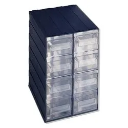 Porta minuteria cassettiera modulare N 21 8C (24,9x31x37,5cm) VISION BLOK Nero 1000026