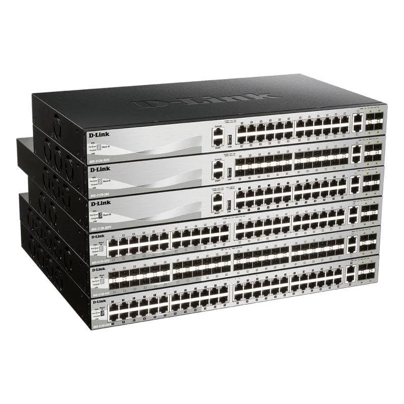 Switch D-Link DGS-3130-30PS/E 24 RJ-45 Gigabit PoE+ 4 SFP+ Apilabile L3 Gestito