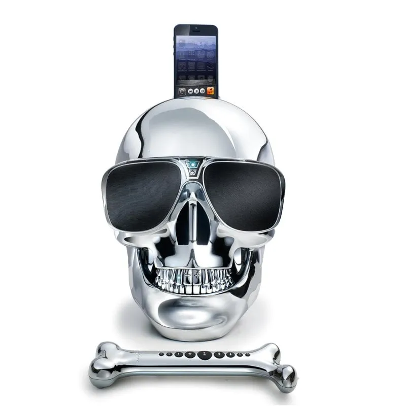 Altoparlanti Jarre Technologies 2.1 HD+ Bluetooth/NFC/Lightning da 120 W, design premium cromato/argento
