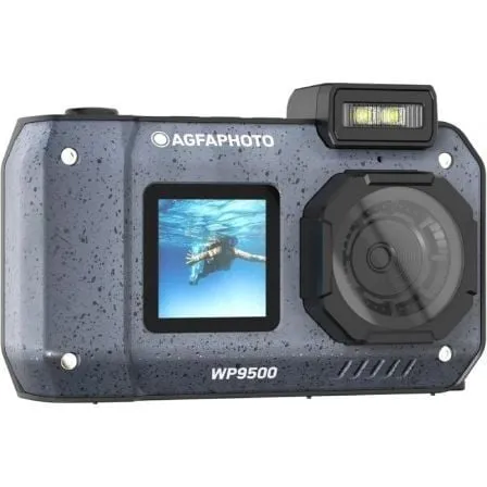 AgfaPhoto Realishot WP9500 Fotocamera digitale compatta da 24 MP con zoom digitale 18x, sensore CMOS Ultra HD 5K, impermeabile