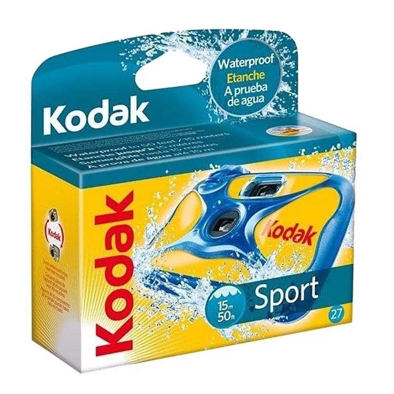 Fotocamera usa e getta Kodak Ultra Sport 27 esposizioni impermeabile ISO 800 attività estreme