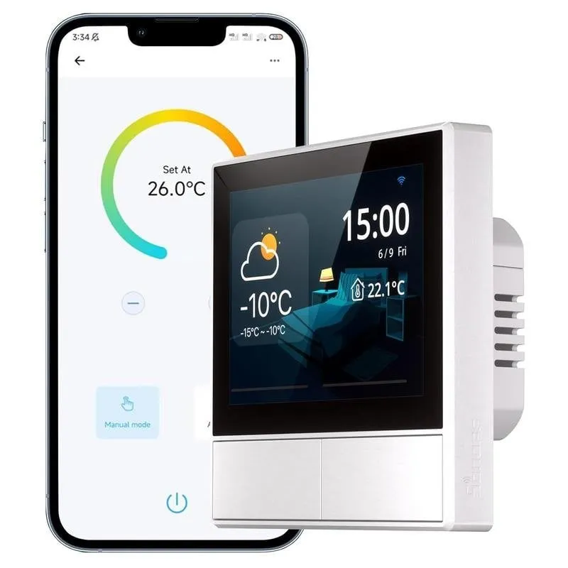 Interruttore Intelligente Sonoff NSPanel WiFi 2 canali compatibile Alexa