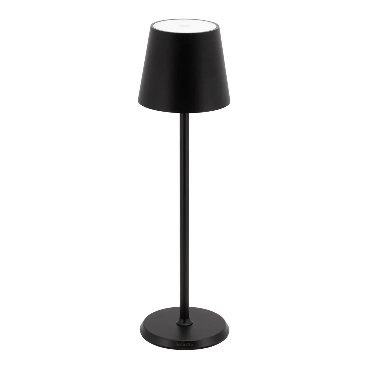 Securit Lampada da tavolo a LED Féline per interni/esterni; 11x11x38 cm (LxLxH); nero