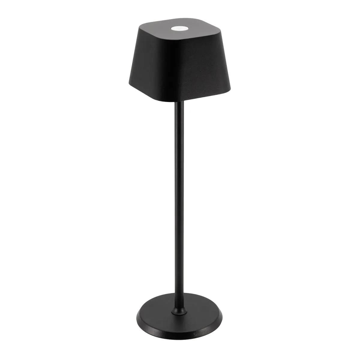 Securit Lampada da tavolo LED senza fili Georgina - Bianco - Interno/Esterno - Cavo magnetico incluso; 11x11x38 cm (LxLxH); nero