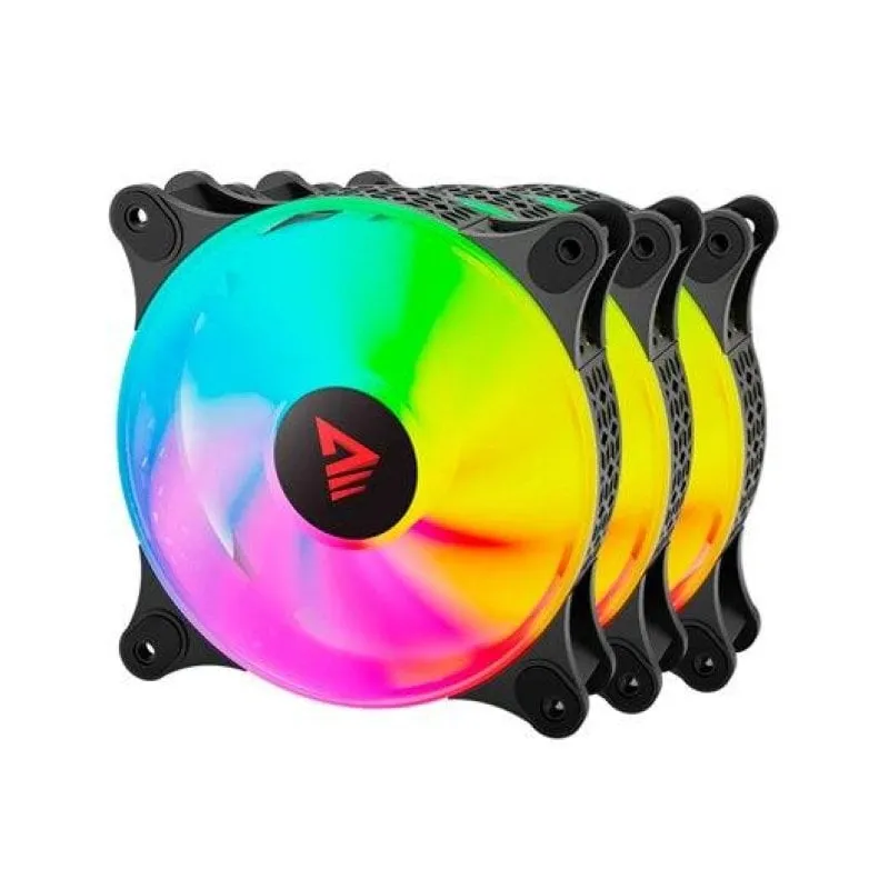 Savio Air Cooling ARGB 120mm PWM Pack 3 unità Blast 1800RPM 25dB 4 pin