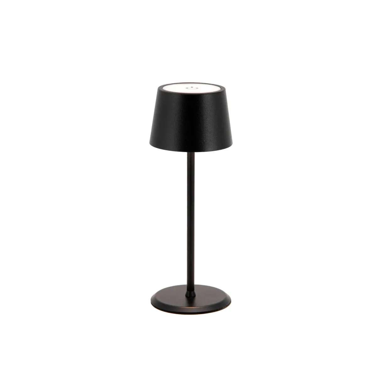 Securit Lampada da tavolo LED senza fili Monte-Carlo - Bianco - Interno/Esterno - Cavo magnetico incluso; 7.5x7.5x22 cm (LxLxH); nero