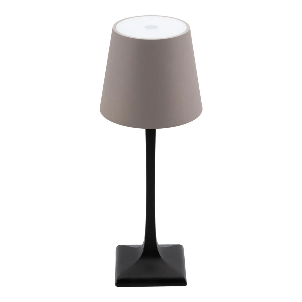 Securit Lampada da tavolo LED senza fili Milano; 10x10x28 cm (LxLxH); nero