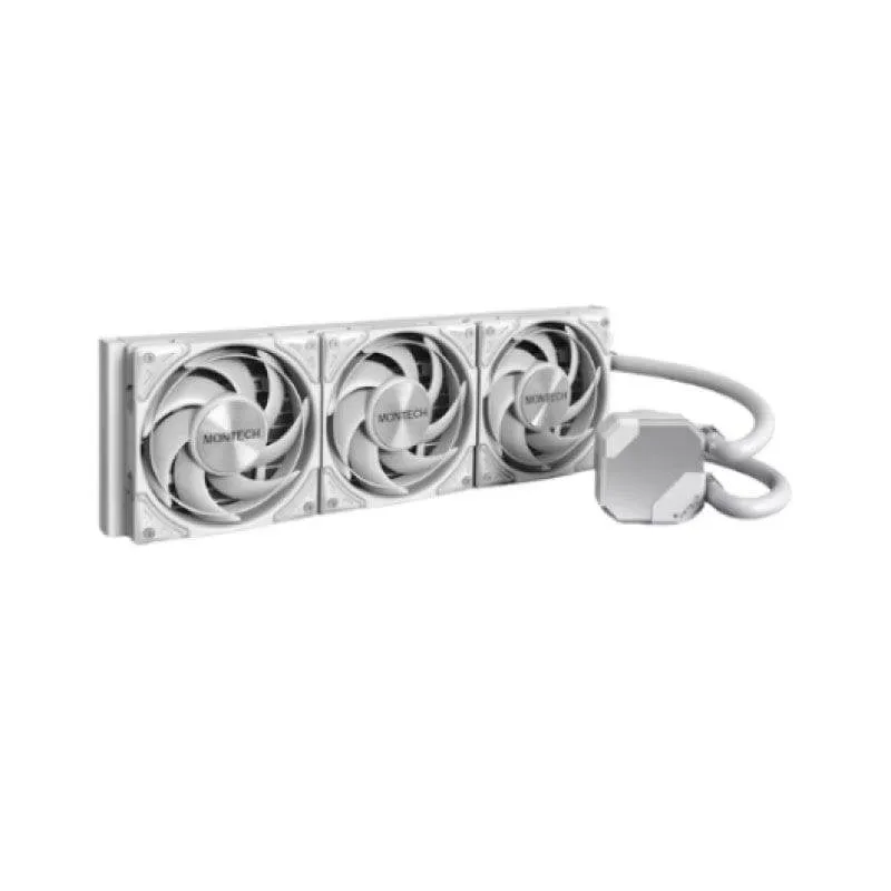 Refrigeración Líquida Montech HyperFlow S360 White 360mm 3 Ventilatori aRGB PWM