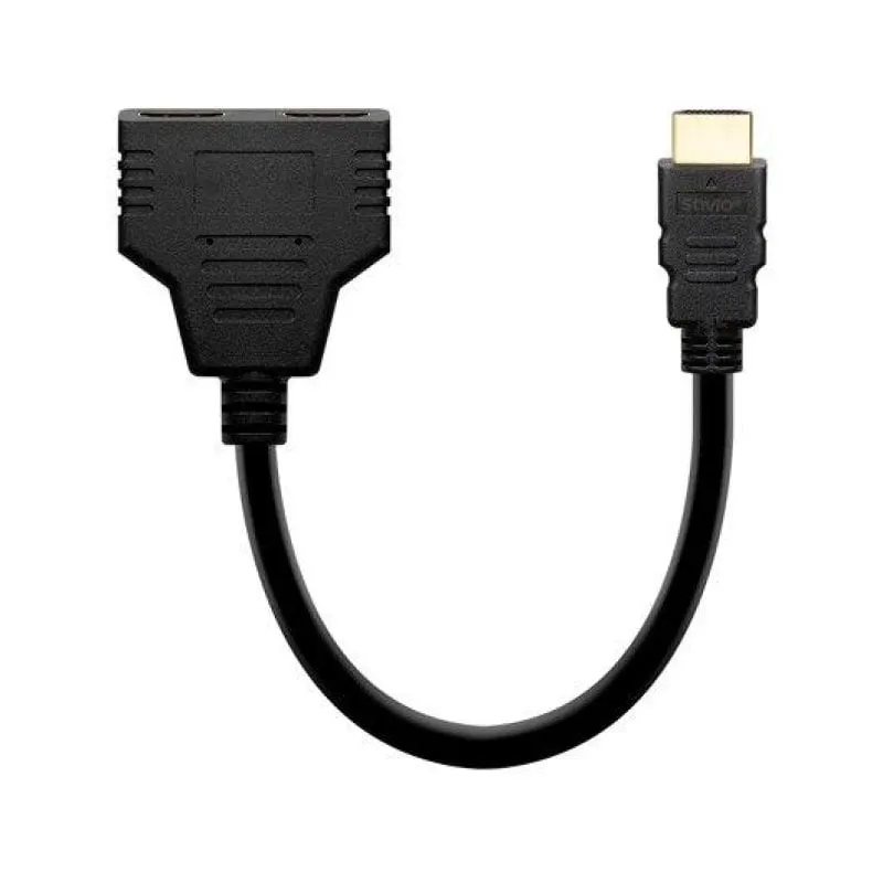 Savio AK-77 Splitter HDMI 2 uscite 1080p 60Hz Plug & Play Nero 30cm
