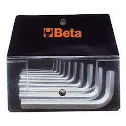 Set chiavi maschio esagonale piegate per brugole 10 pz 96/B10 Cromo 000960380