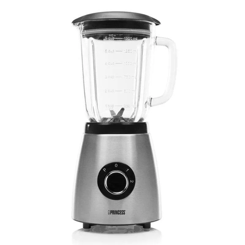 Frullatore Princess 212077 1.5L Vetro Acciaio Inossidabile 500W Funzione Tritaghiaccio