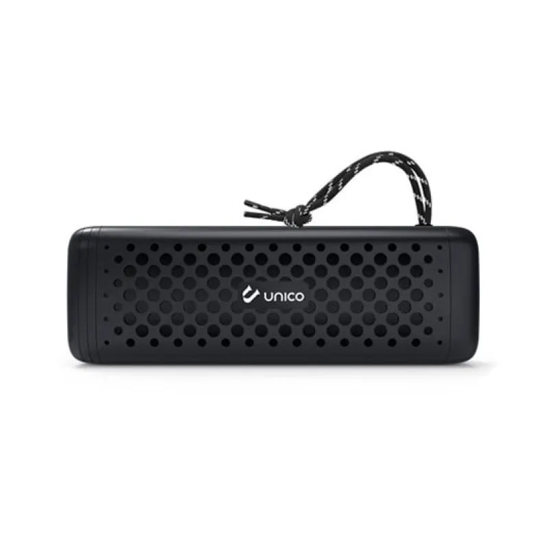 Altoparlanti portatili Bluetooth UNICO 10W Wireless MicroSD LED Cinturino Nero