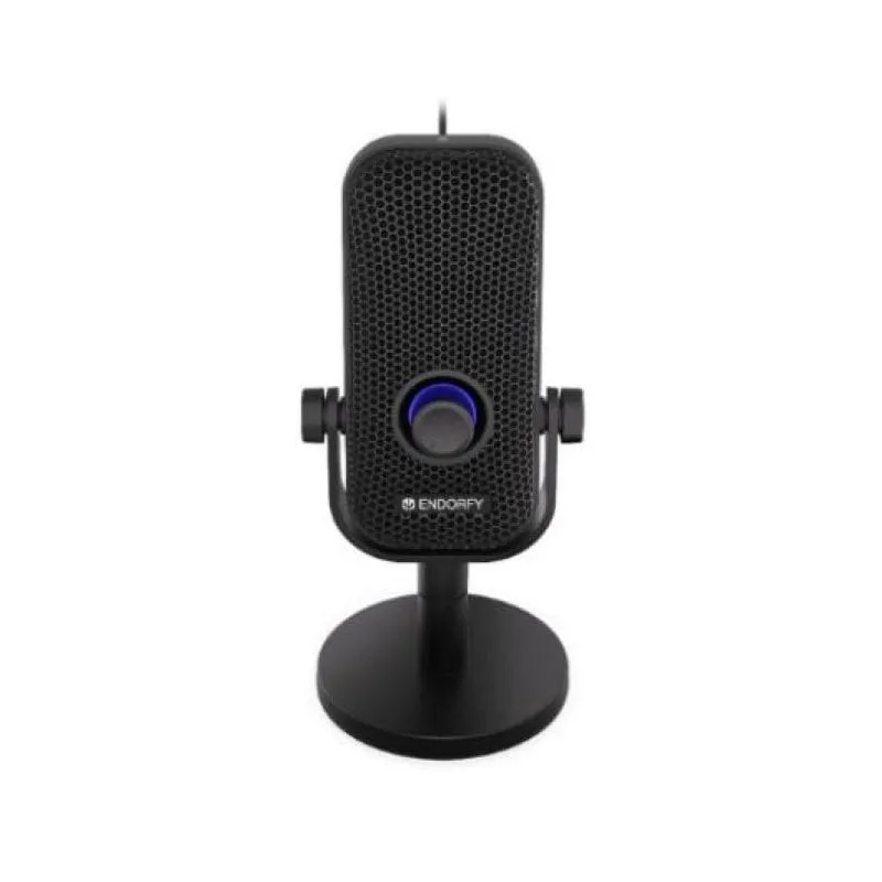 Microfono da tavolo cardioide USB-C Endorfy Solum Voice S con filtro anti-pop e jack da 3,5 mm