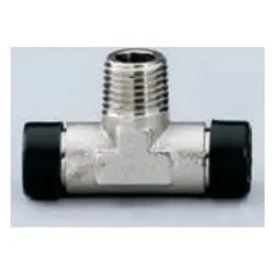 Derivazione automatica M 1/4" a T ( per tubi D. est. 8 mm ) 17205