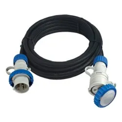 Prolunga elettrica (20m) H07RN-F 3x2,5 mmq (16A 2P+T CEE) Nero 92833