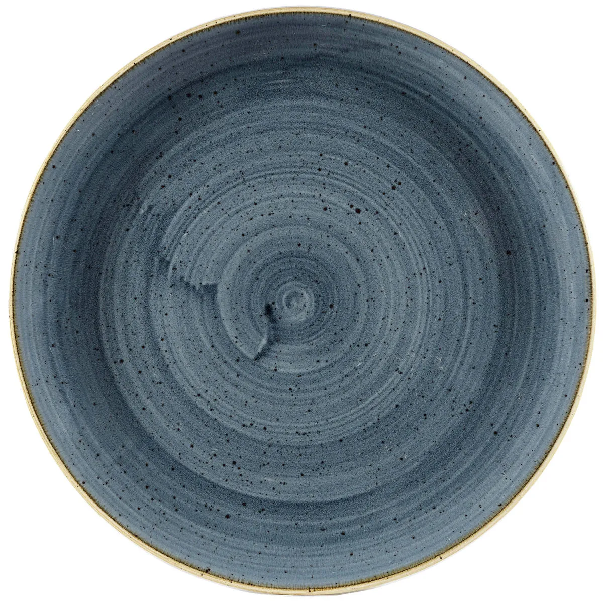 12x Churchill Piatto piano coupe Stonecast Blueberry; 28.8 cm (Ø); blu/marrone; rotonda; 12 pz. / Pacco